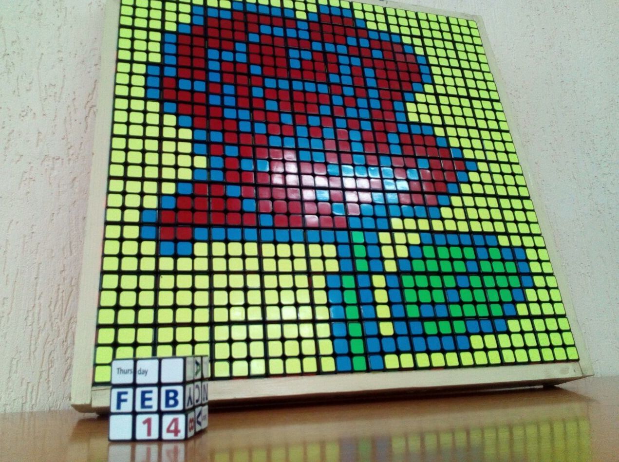 Картина из кубиков Рубика
